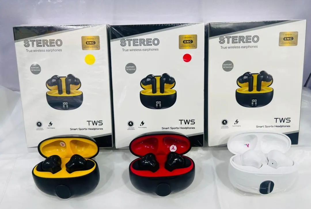 S10 TWS Stereo Earbuds with ENC, HD Sound, Premium Bass & Noise Cancellation