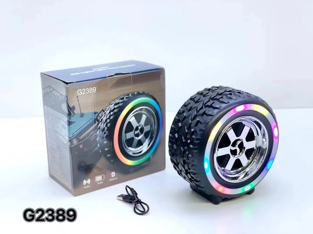 Stylish LED Wireless Speaker with Super Bass - 1 Pc Wireless Speaker LED Table Lamp 