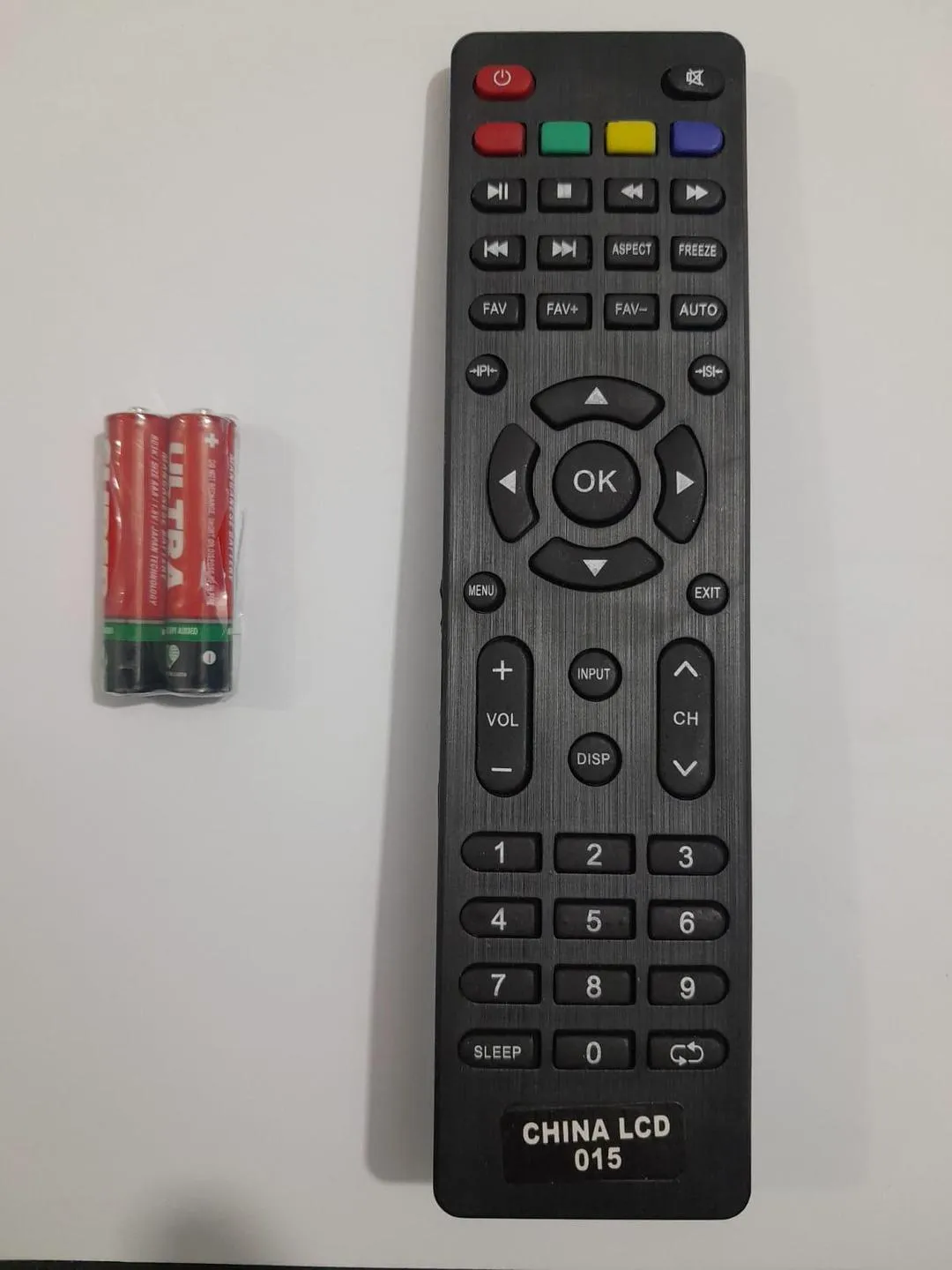 015 Universal Remote Control for China LCD/LED TVs - Includes 2 Free AAA  Cells (Batteries)
