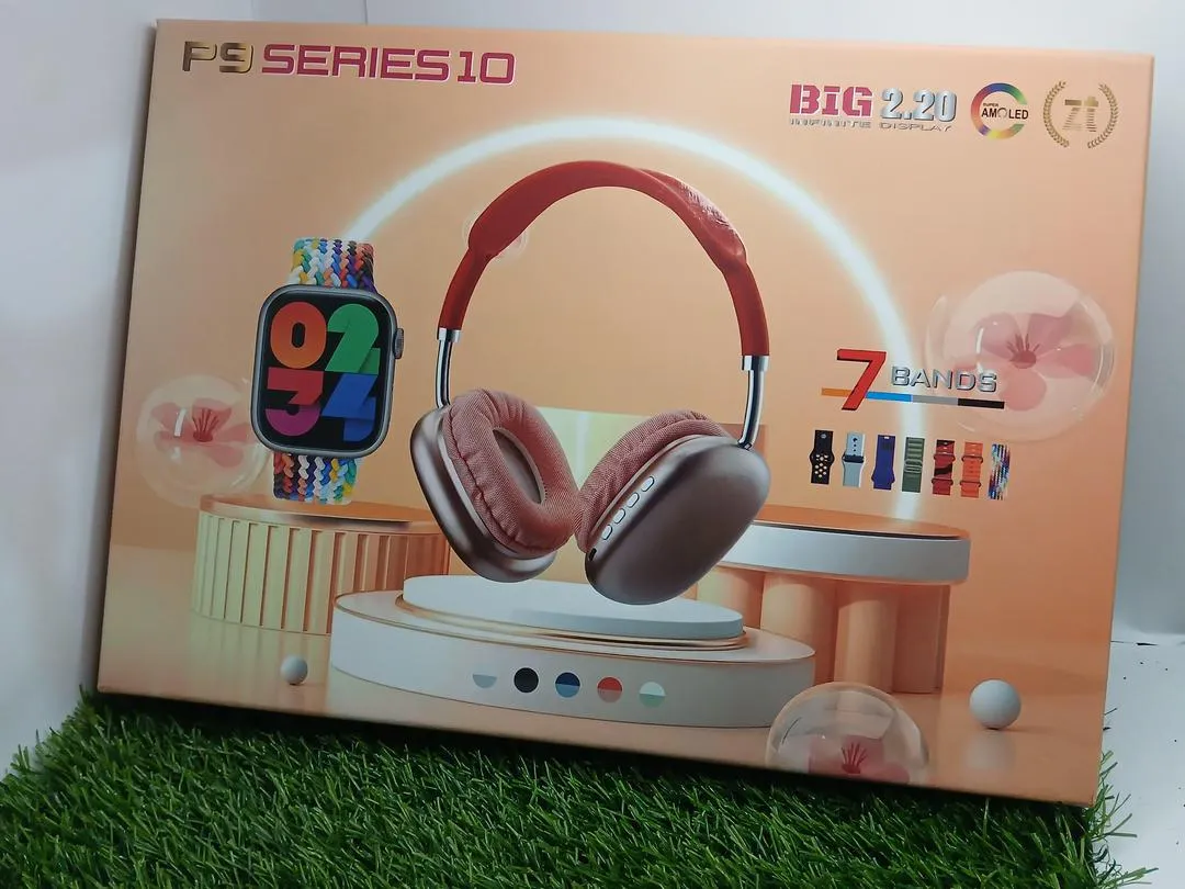 P9 Series 10 Wireless Headphones and Smart Watch