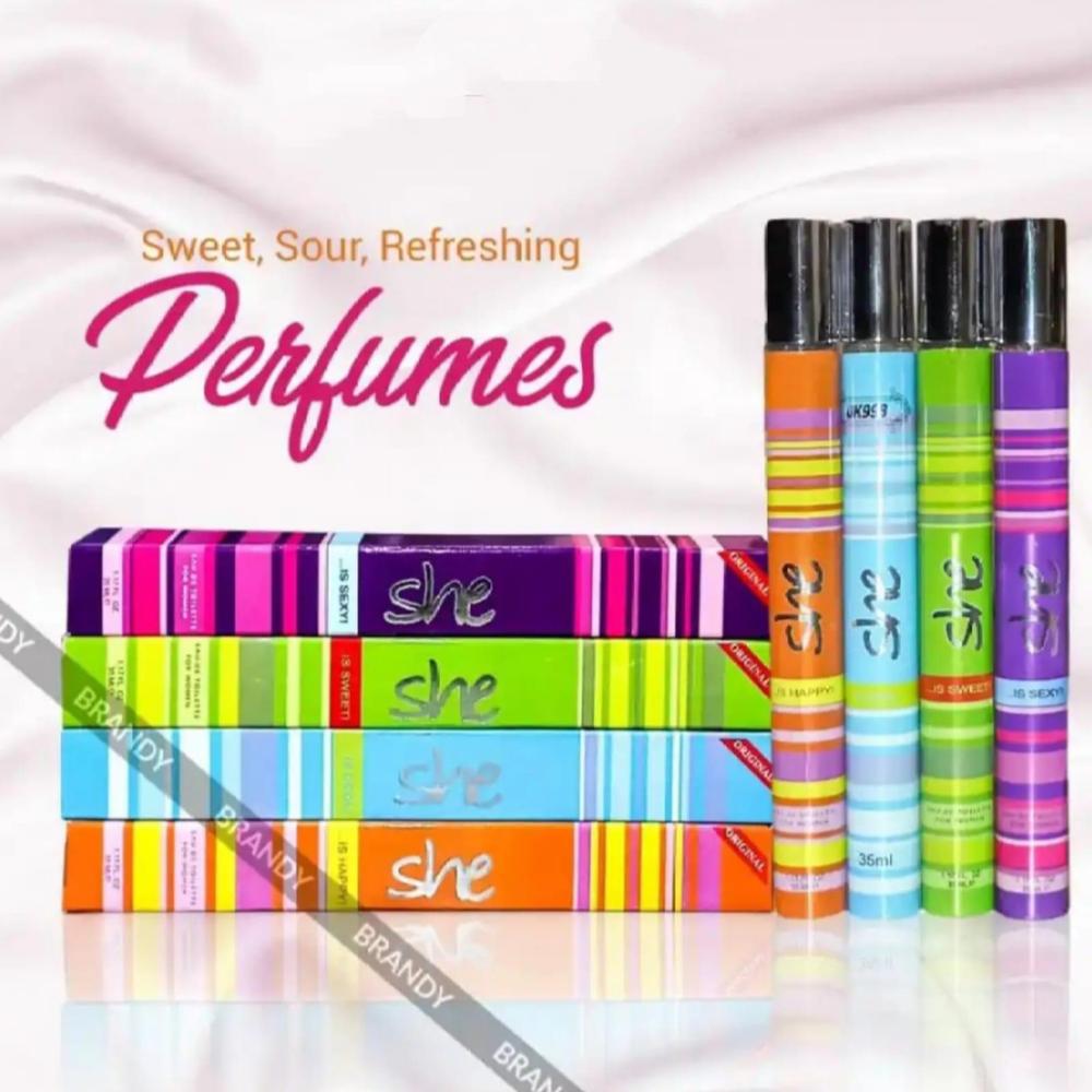 12 Hrs Sweat Resistance Perfume - Pack Of 4