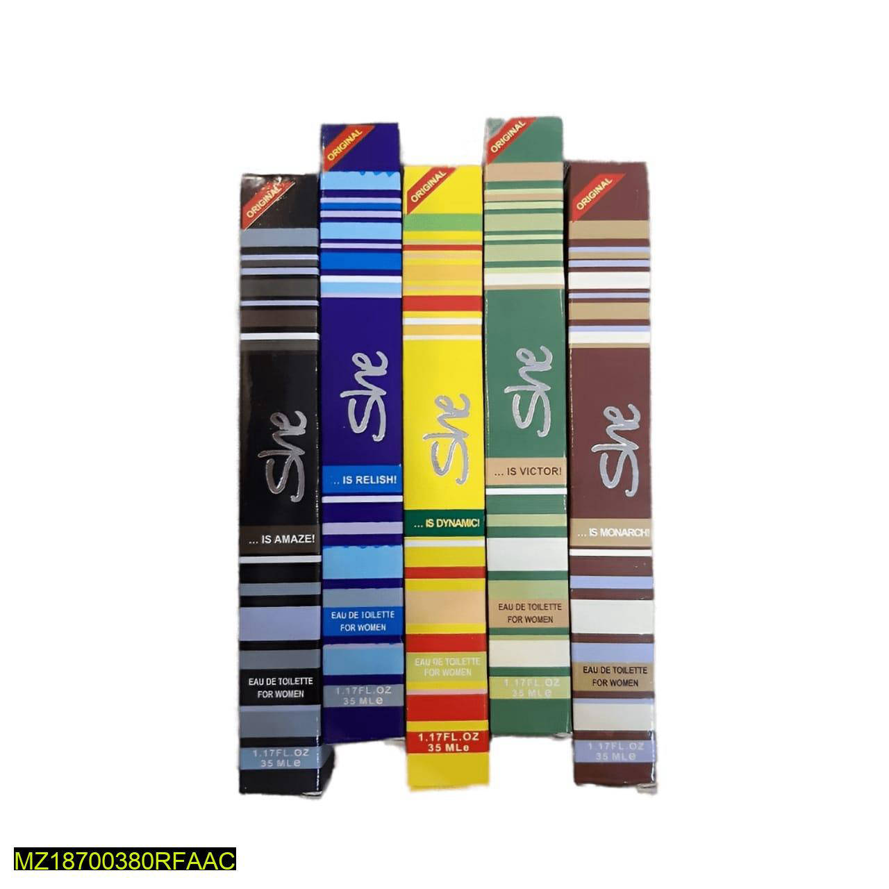 Long Lasting Women Pocket Perfume, Pack Of 5