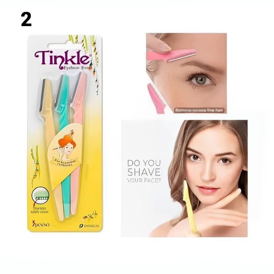 Tinkle Eyebrow Razor & Body Shaver Pack