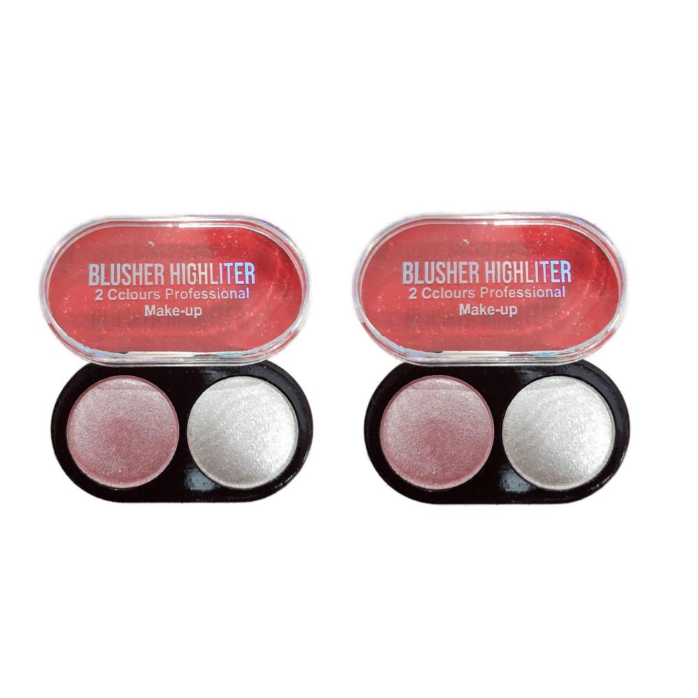 Blusher Highlighter Kit , Pack Of 2