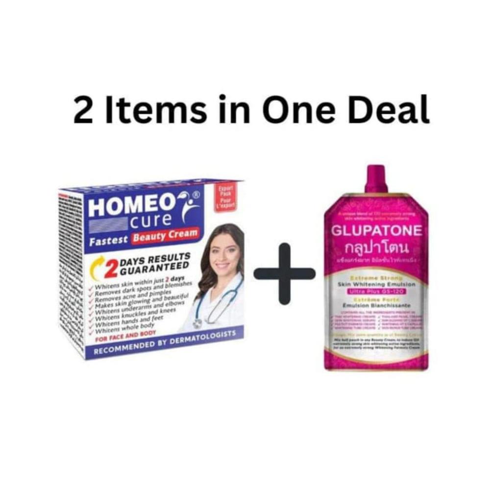 Whitening Emulsion And Cream, Pack Of 2