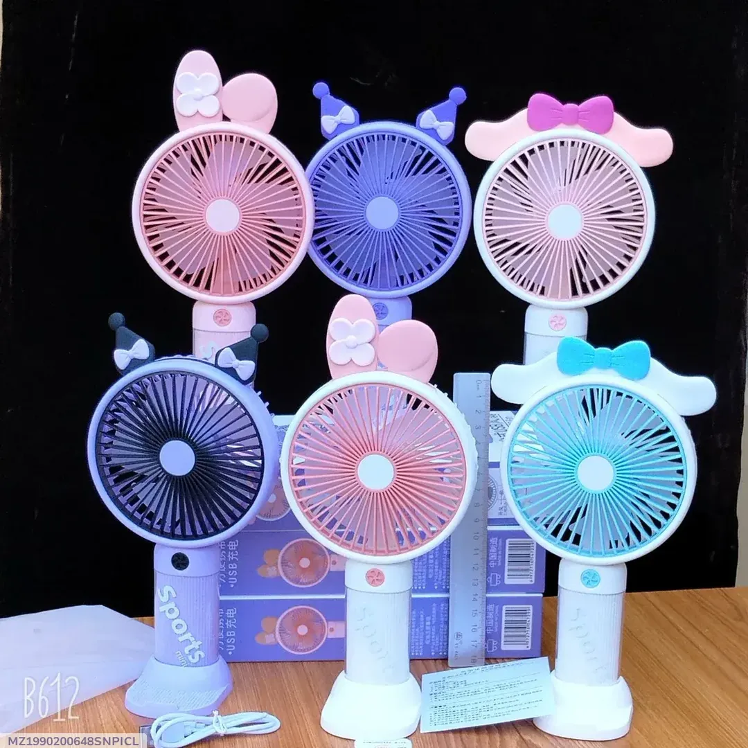Portable Foldable Neck Fan Blue 500mAh Rechargeable