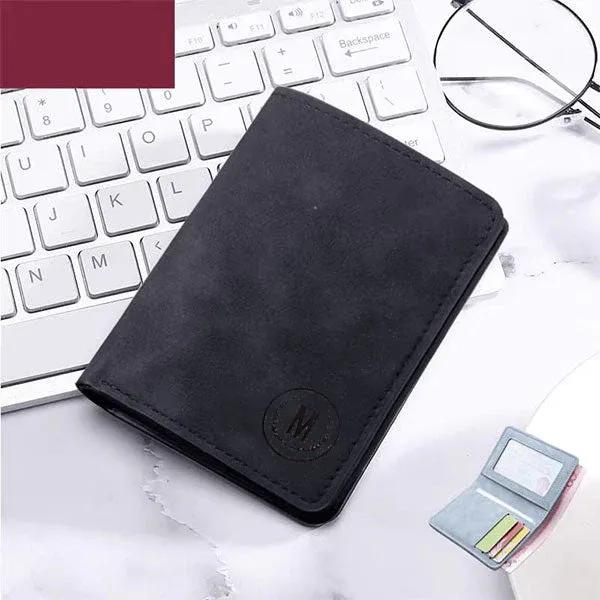 Short Leather Imported Wallet