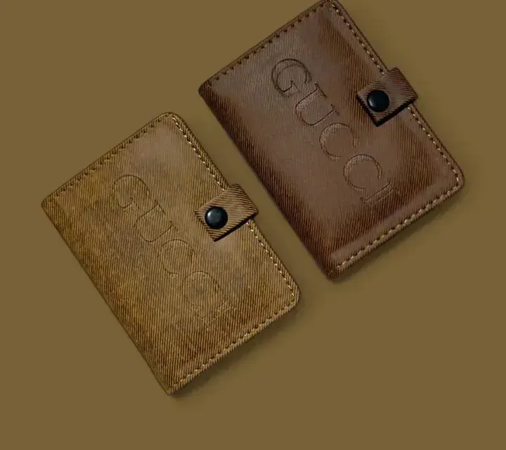 Men's Slim Leather Card Holder Wallet Multicolor