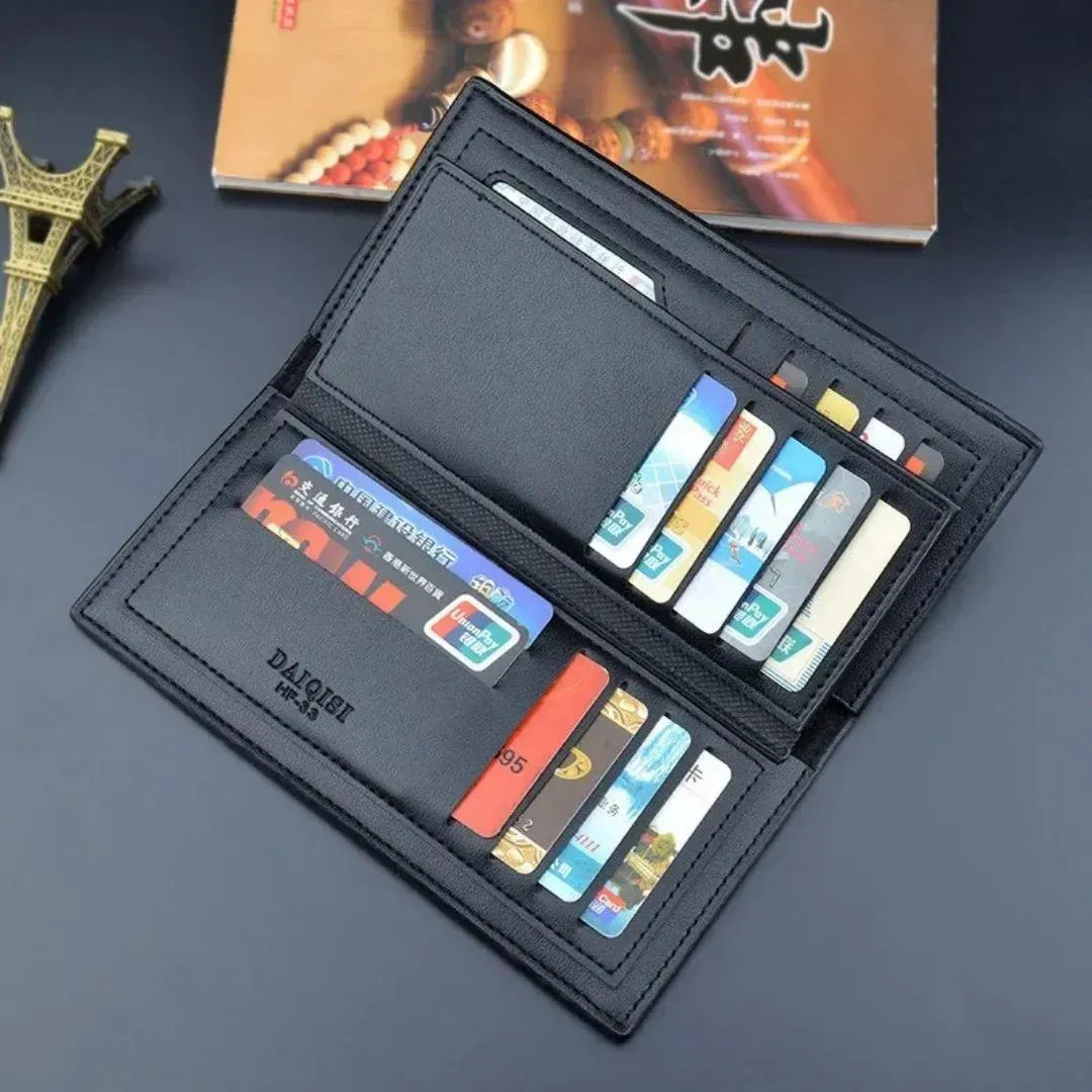 Dual Tone Long Wallet with 14 Card Slots & Zipper Pocket