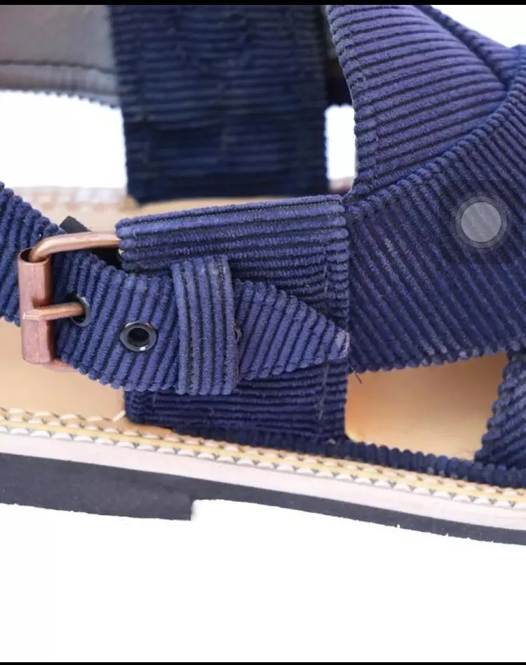 Men's Leather Plain Peshawari Chappal