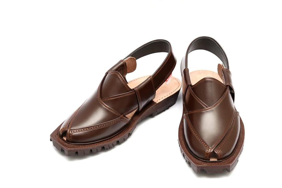 Norozi Chappal / Sandal – Gents – Genuine Leather – – Leather Insole – Thick Tyre sole