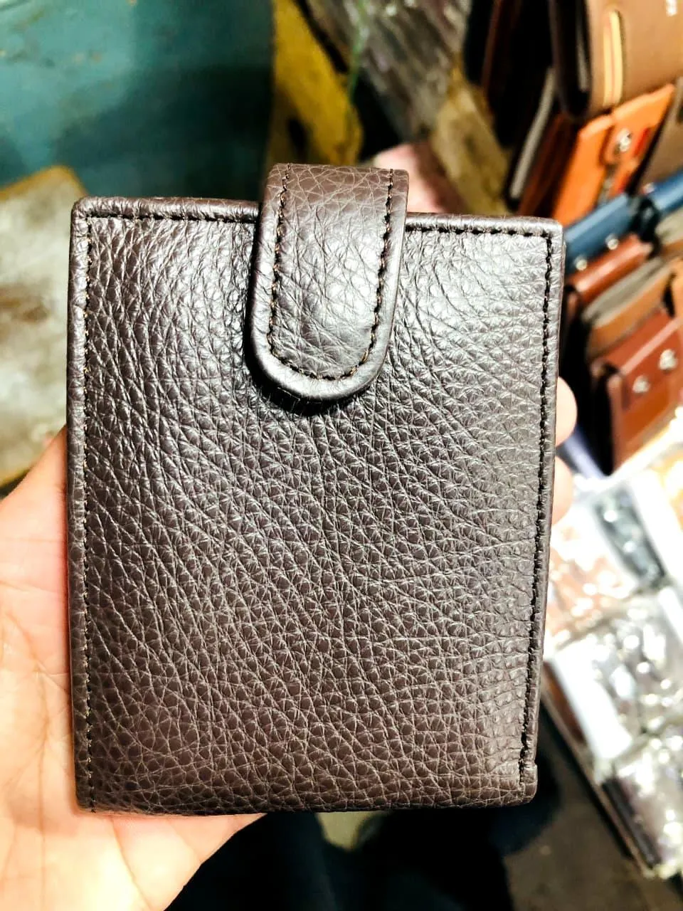 Stylish Boy's Plain Leather Wallet - 1 Pc