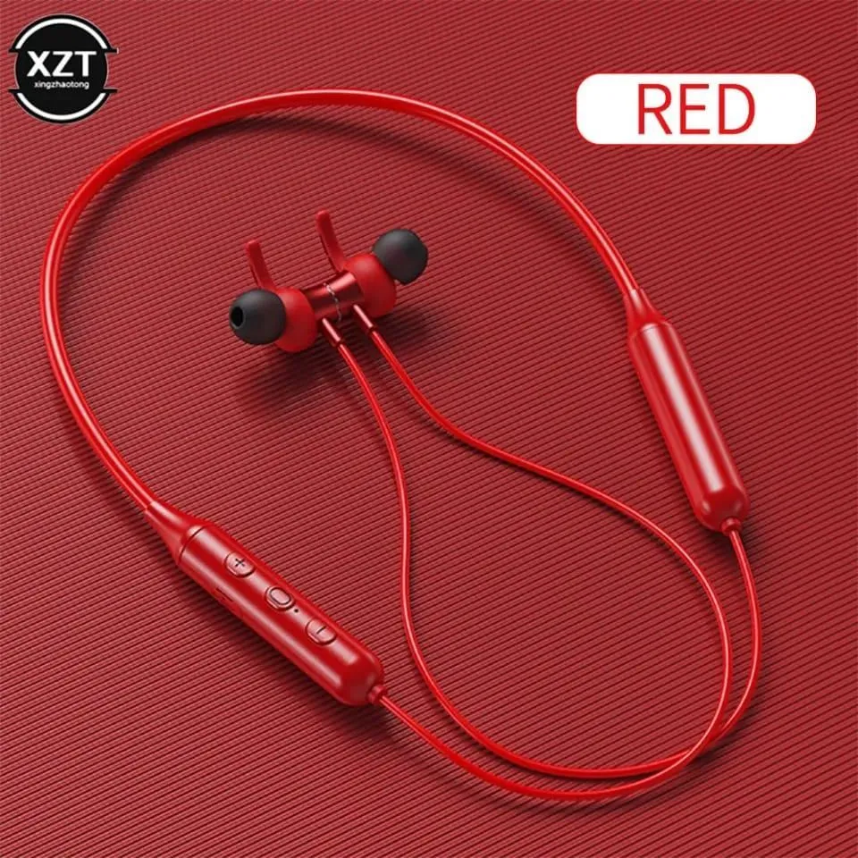 Red Long-Lasting Battery With Fast Charge 209273 Wireless Neckband