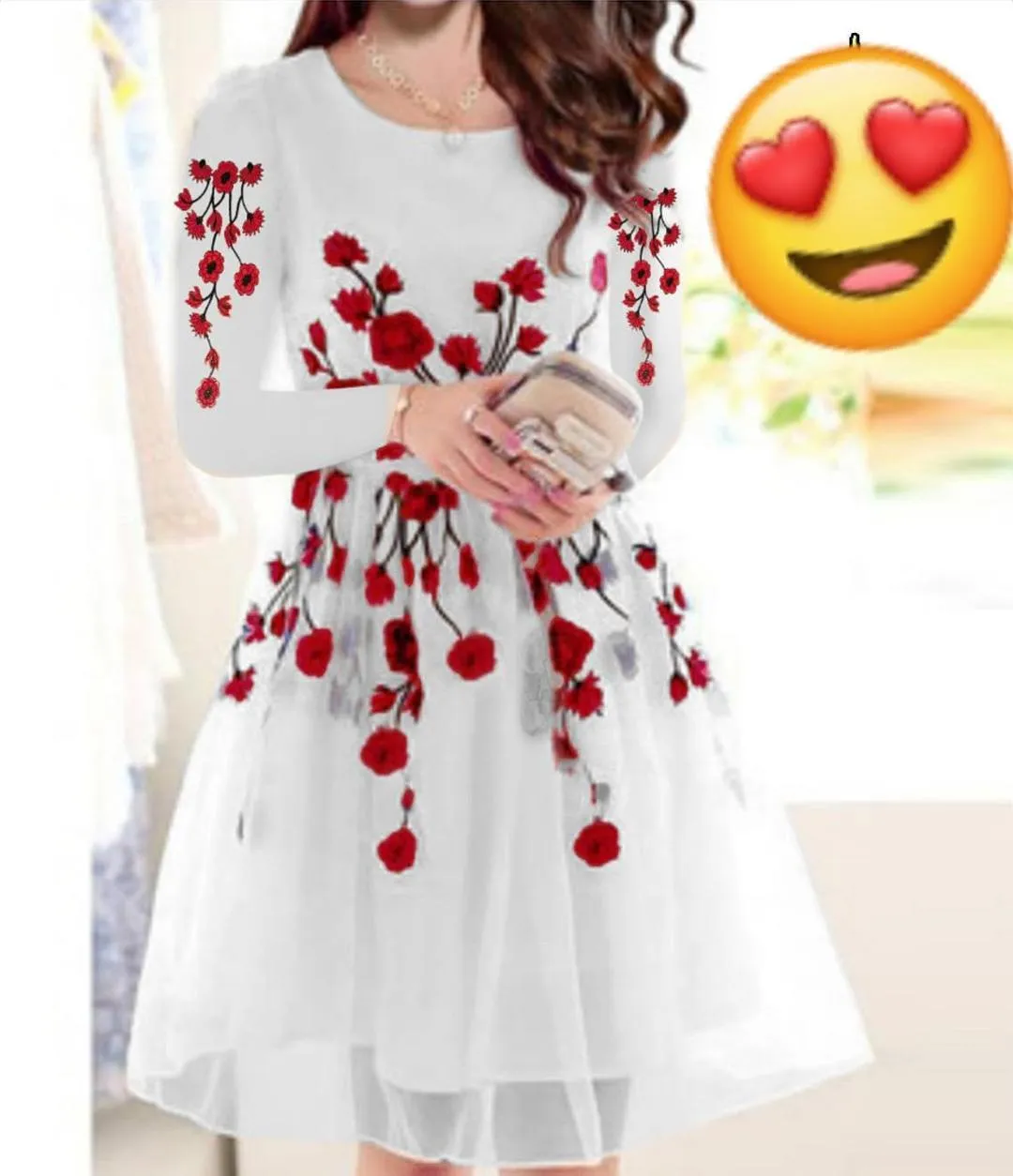 2 Pcs Women's Stitched Organza Embroidered Shirt And Trouser