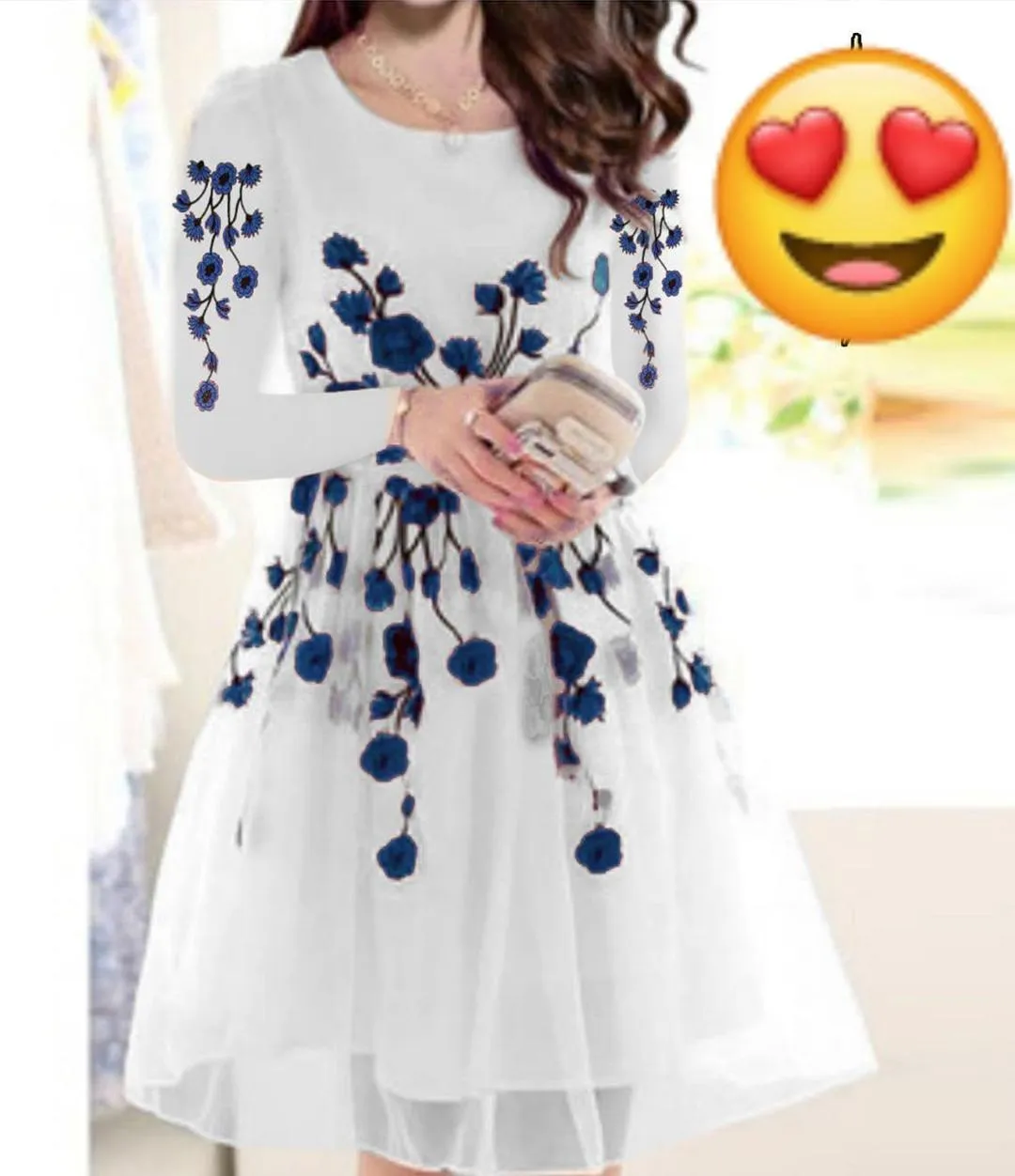 2 Pcs Women's Stitched Organza Embroidered Shirt And Trouser