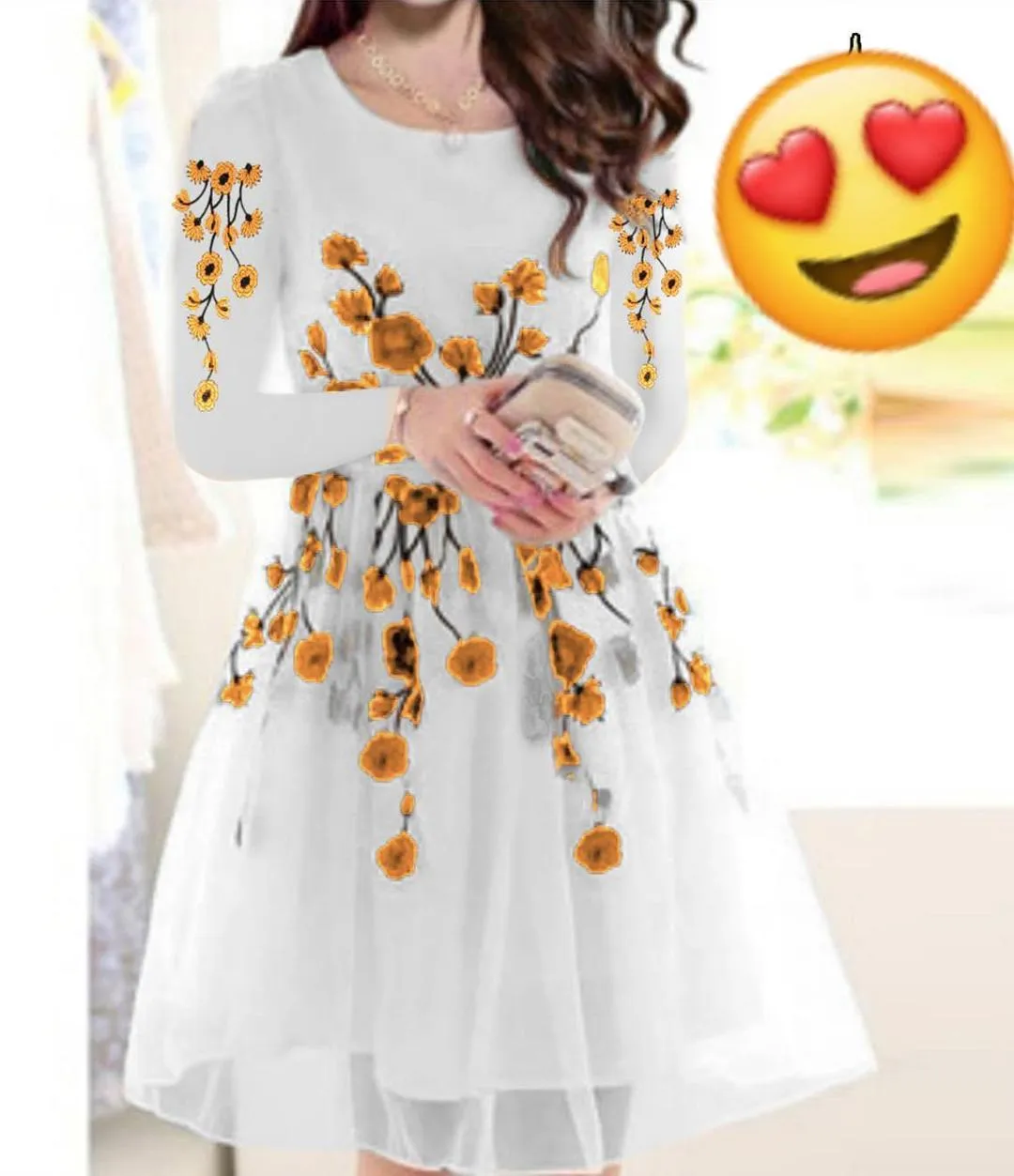 2 Pcs Women's Stitched Organza Embroidered Shirt And Trouser