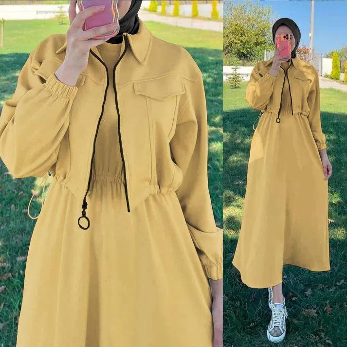 1 Pc Women's Stitched Fleece Plain Zipper Tracksuit