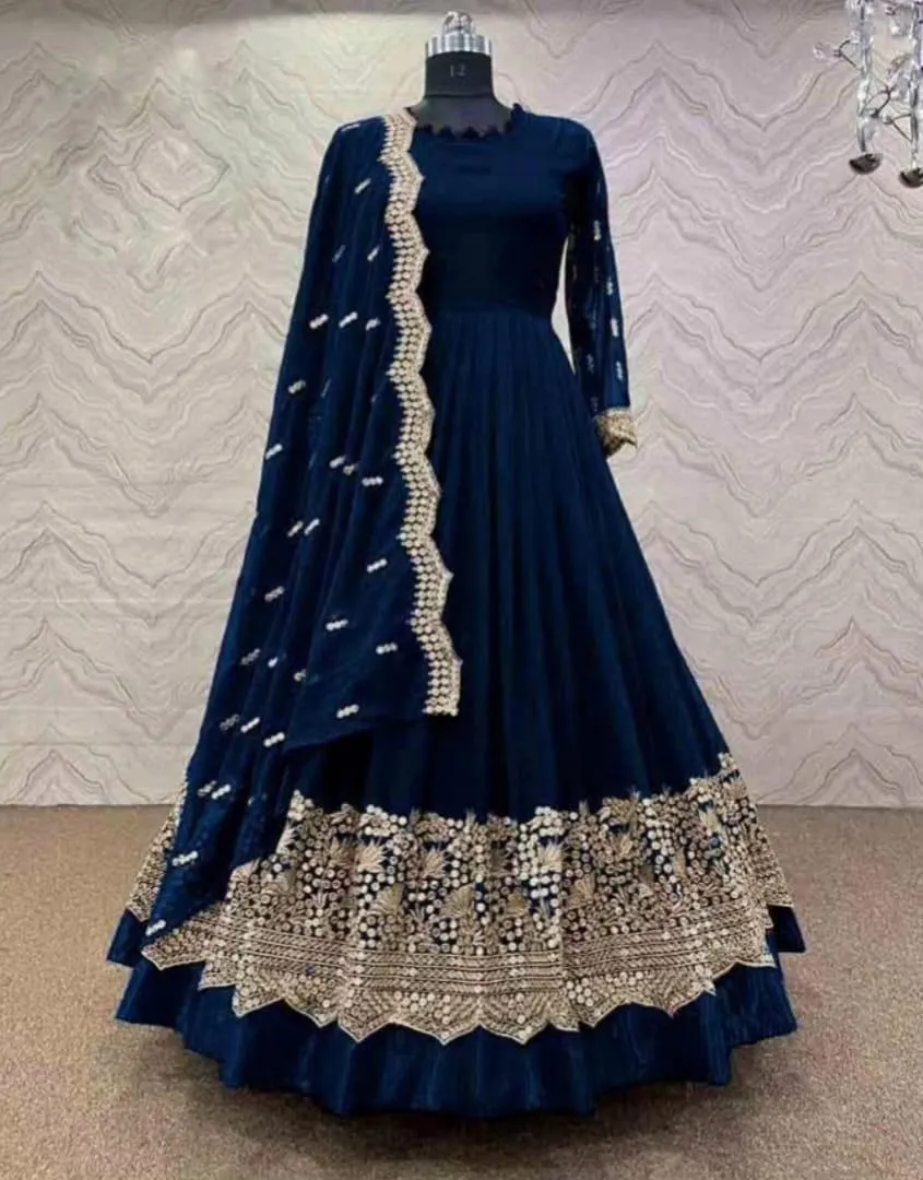 3 Pcs Women's Stitched Shamoz Silk Embroidered Maxi Suit