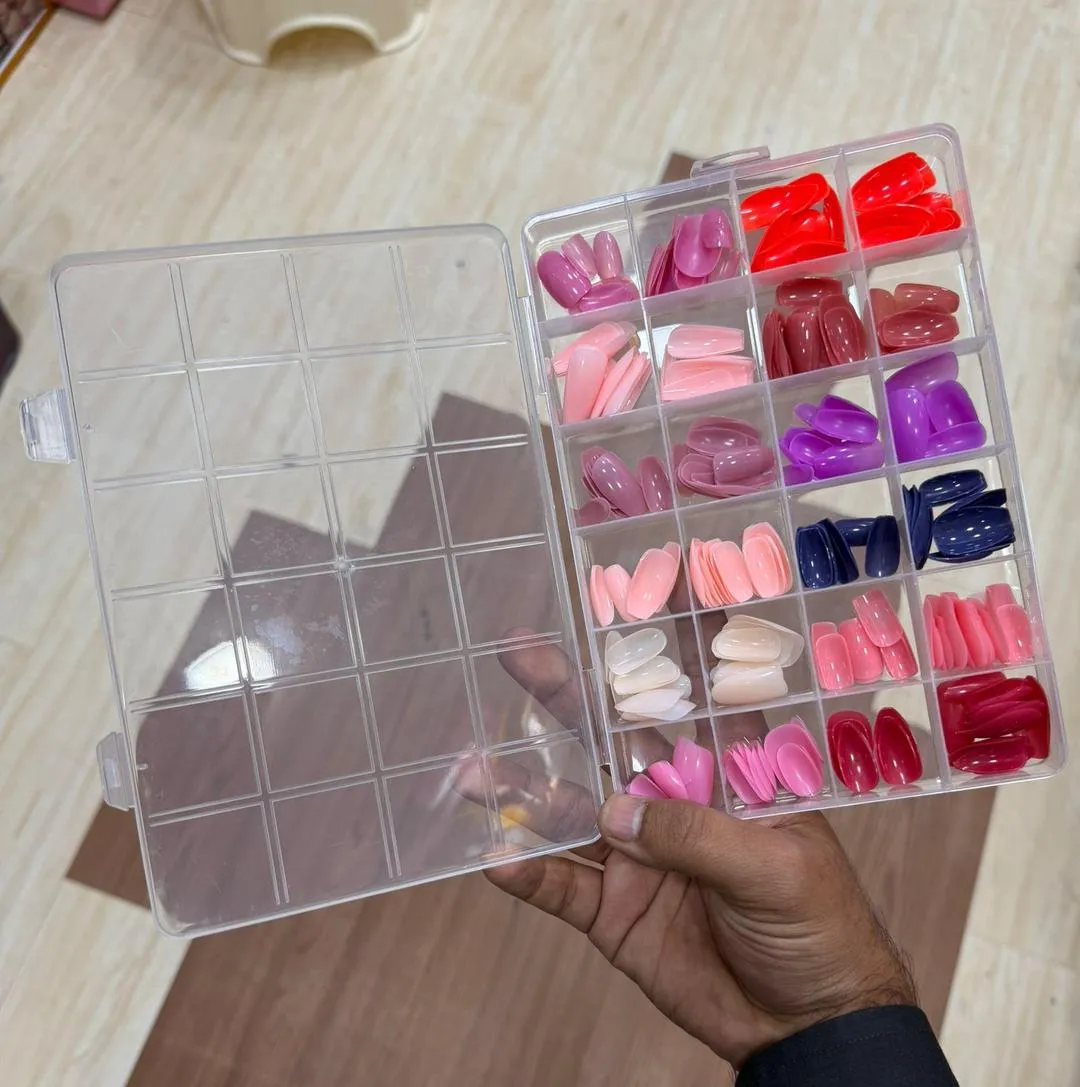 576 pcs Premium Nail Tips Collectional Markaz – Vibrant Colors & High-Quality Designs