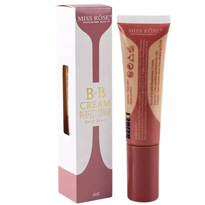 Miss Rose BB Cream Perfect Cover SPF42 PA+++– 40g | Long-Lasting, Flawless Coverage