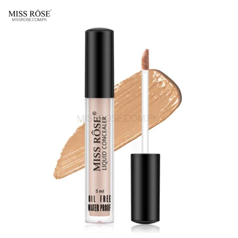 Miss Rose Oil Free Waterproof Liquid Concealer 5ml | Full Coverage, Long Lasting, Smooth Finish