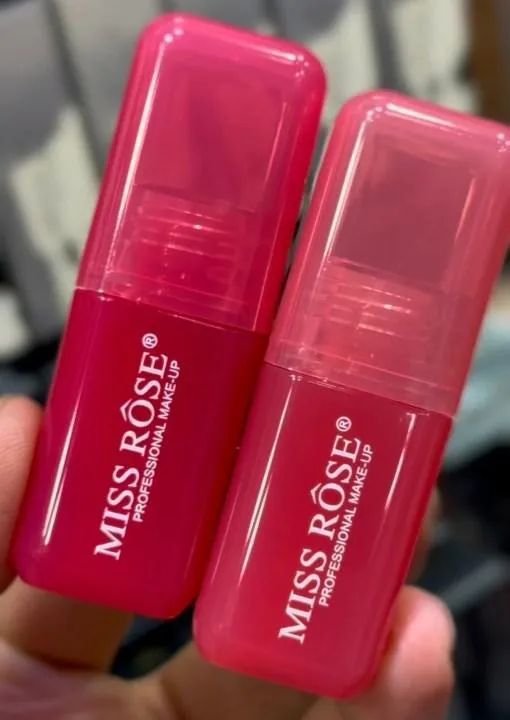 Miss Rose 2 in 1 Liquid Blusher and Lipstick Filter | Multi Purpose Makeup for Cheeks and Lips | Smooth Liquid Texture | Dewy Glowy Finish | Light to Medium Coverage for All Skin Types