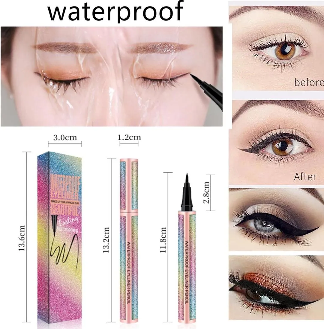 QIC Long-Lasting Waterproof EyelinerPen – Smudgeproof, Sweatproof& Precise Fine Tip