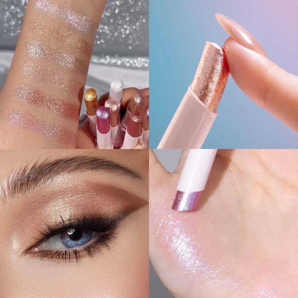  Shimmering Rotatable Eyeshadow - Waterproof Matte and Glitter Palette