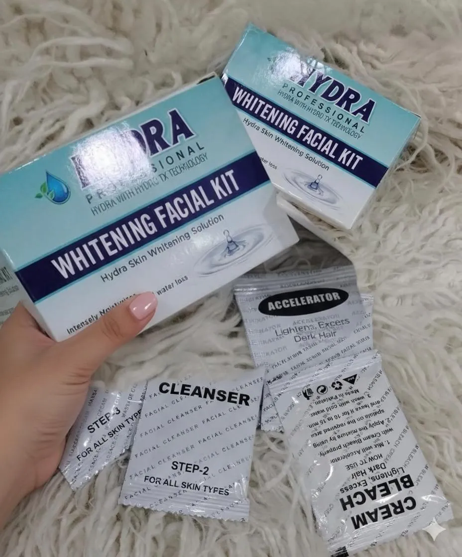Hydra Professional Whitening Facial Kit - Instant Glass Skin Glow & Skin Polish