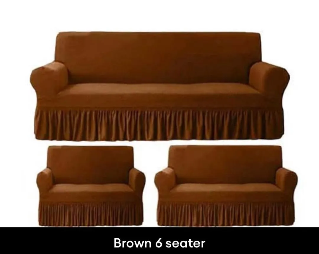 6 Seater Mesh Plain Sofa Covers