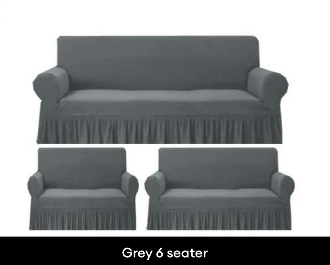 6 Seater Mesh Plain Sofa Covers