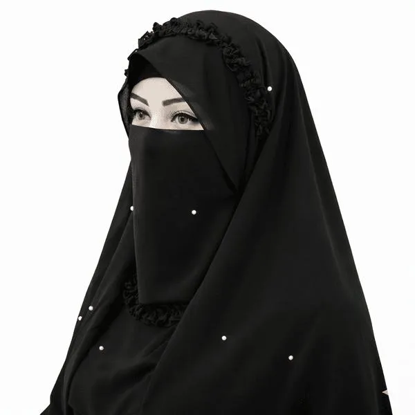 1 Pc Chiffon Texture Hijab Set