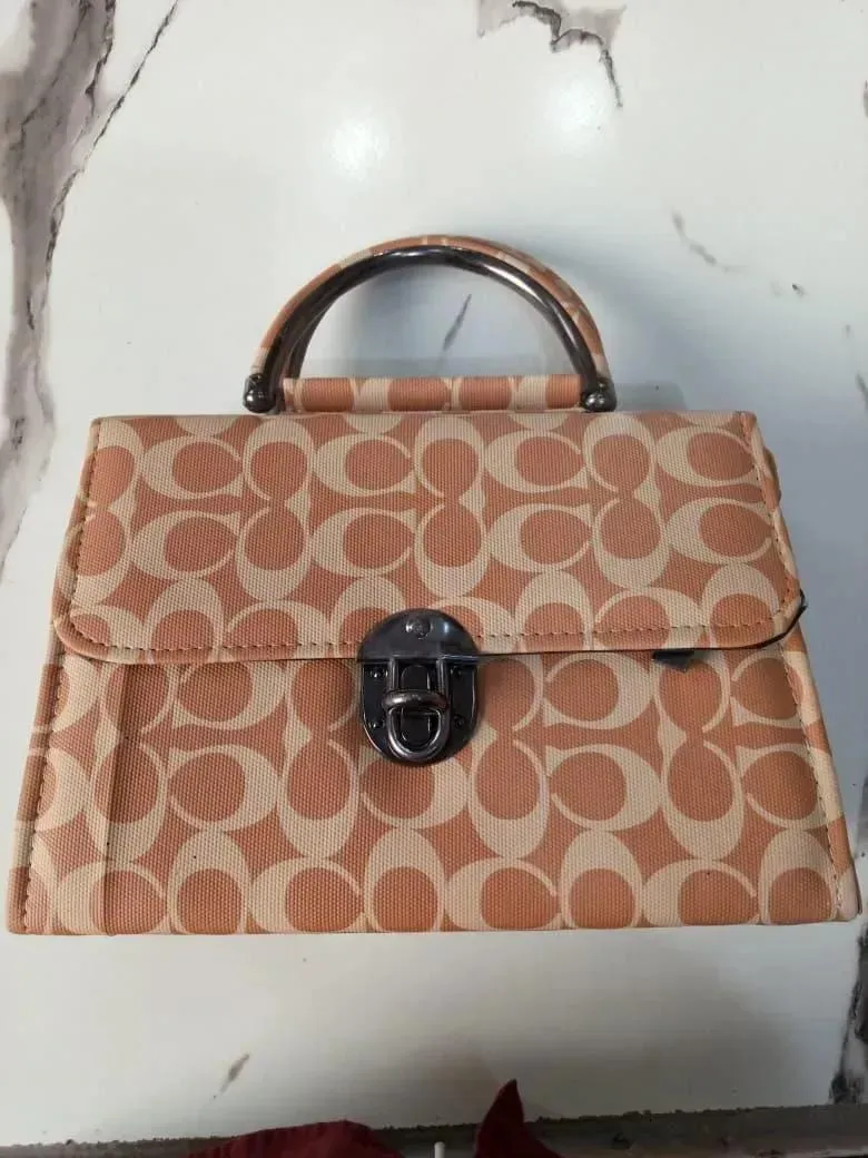 Girl's Leather Printed Hand Bag