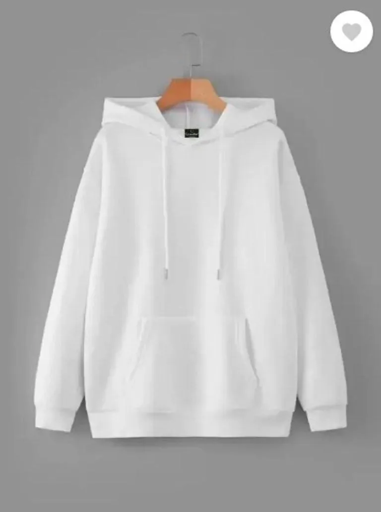1 Pc Men's Polyester Plain Hoodie