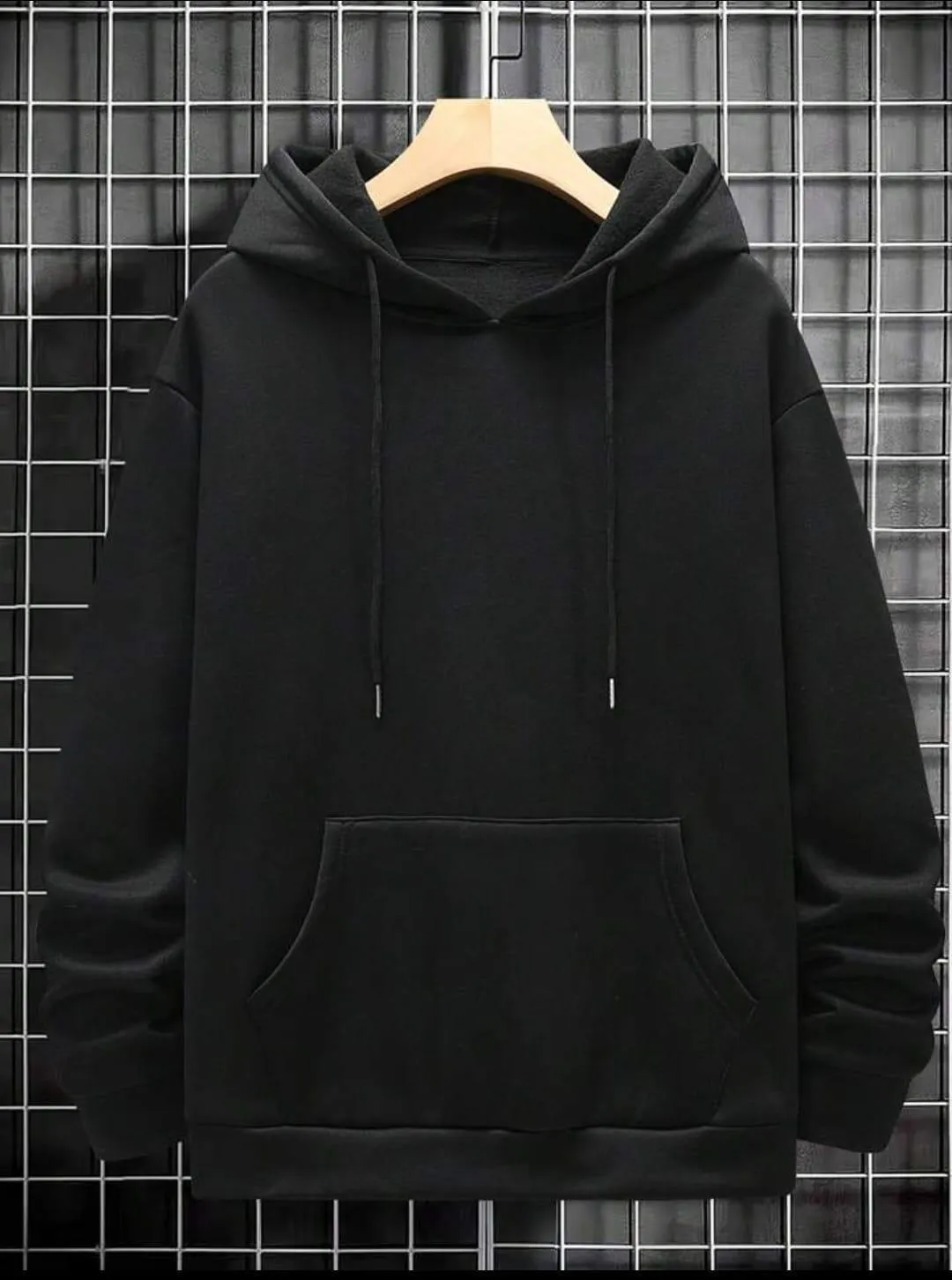 1 Pc Men's Polyester Plain Hoodie