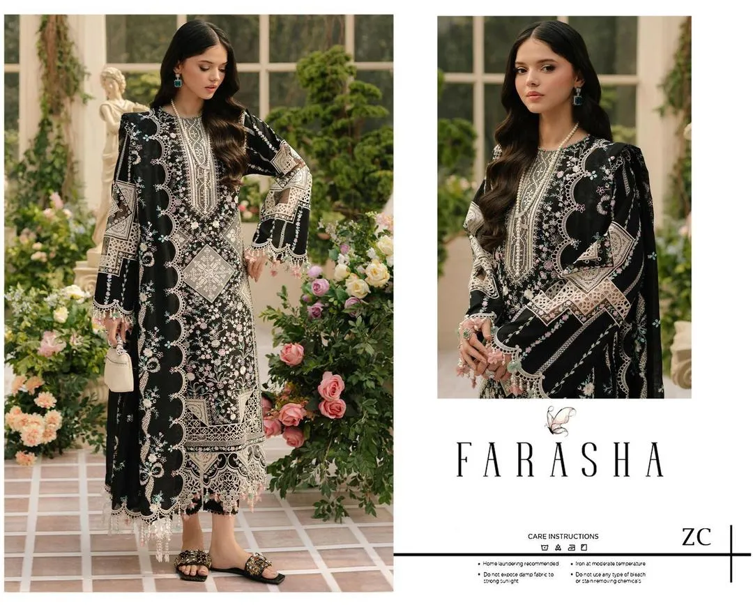 3 Pcs Women's Unstitched Embroidered Suit