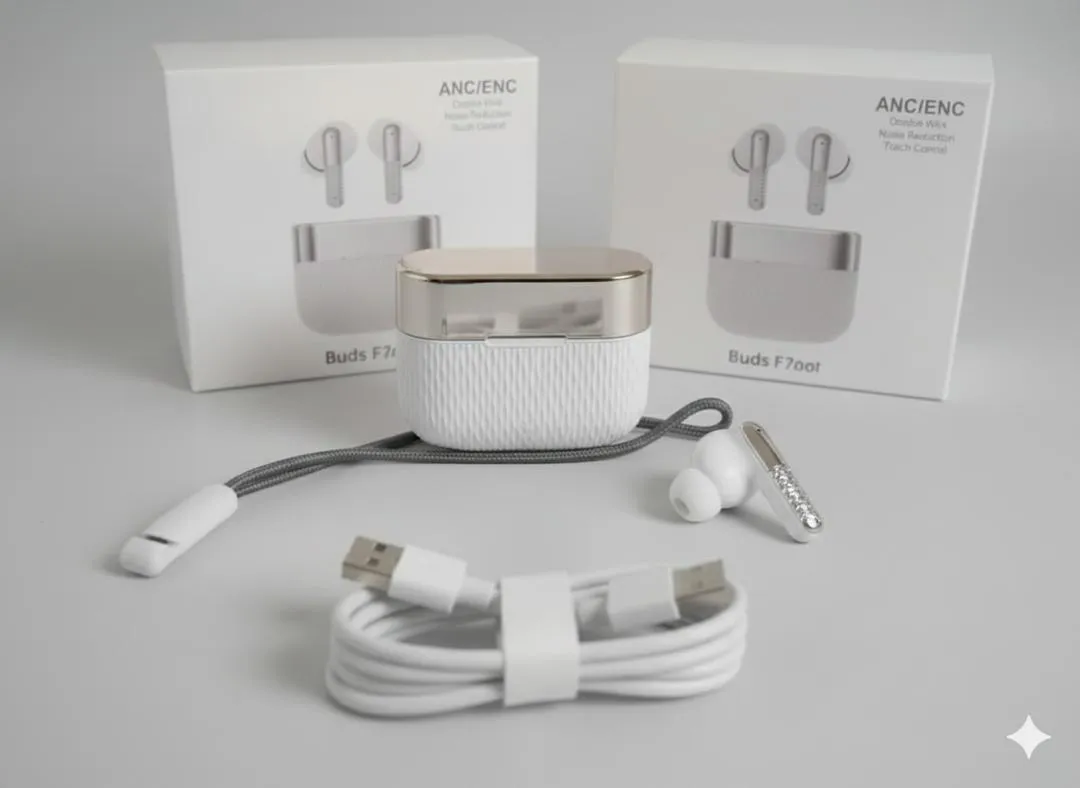 Buds Pro 5 TWS Wireless Earbuds || Earbuds with Deap Bass and Built in Strong Mic || Compatibal with Android & IOS