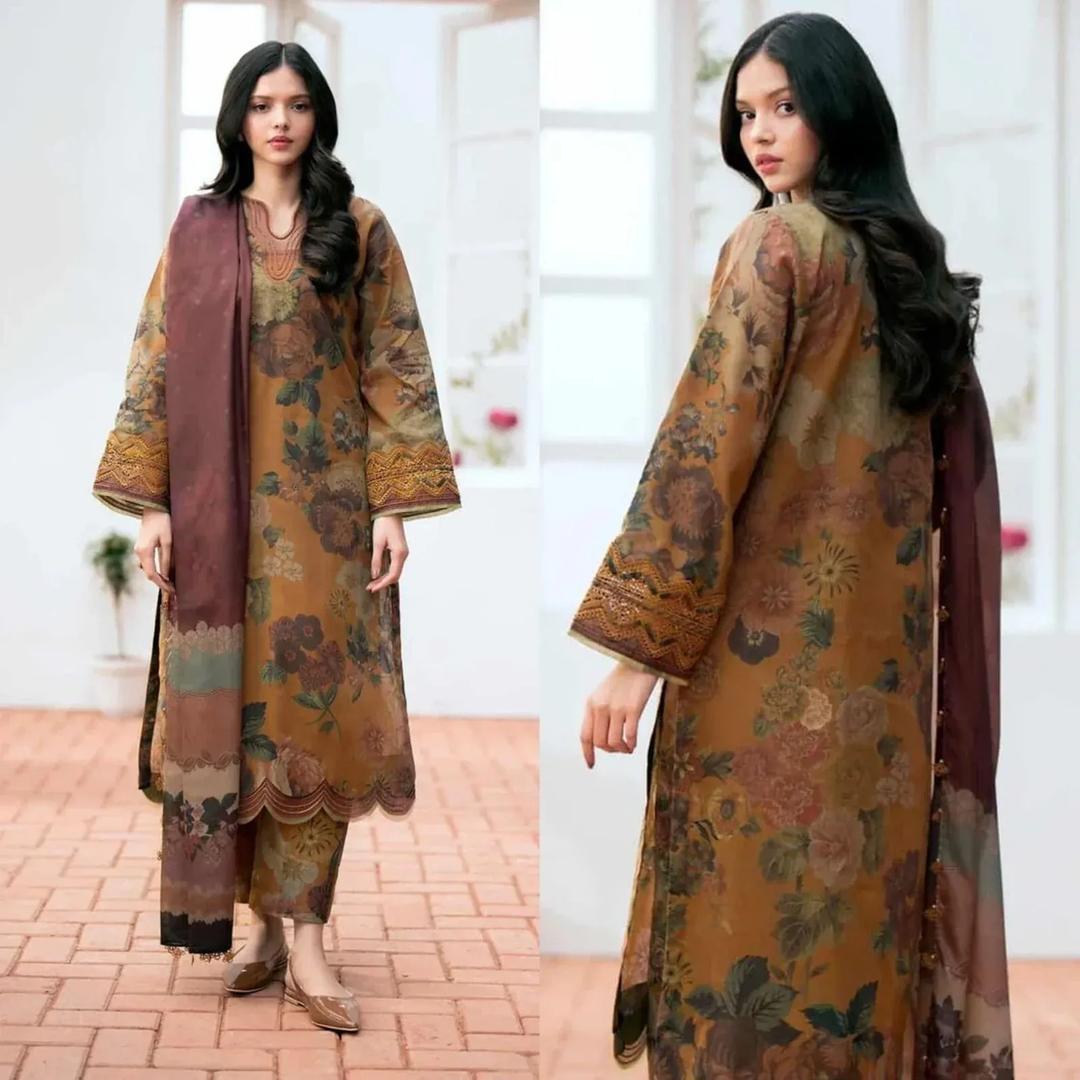 KARANDI MOST HIT ARTICLES 3 Pcs Unstitched Digital Print Suit