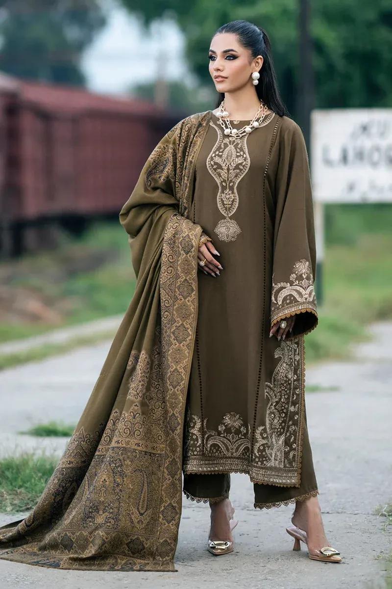 IZEL MOST TRENDING 3 Pcs Unstitched Embroidered Suit