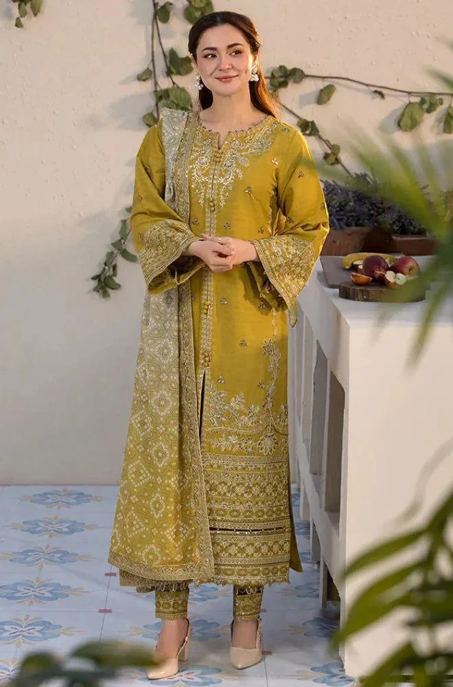LAAM MOST TRENDING 3 Pcs Unstitched Embroidered Suit