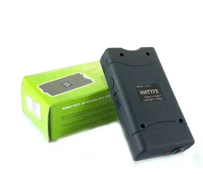 Mini High Power Professional Self Defense Security Tool – Led Flashlight With Built In High Voltage Chock and Latency Illumination- Model: Tw-800 Type