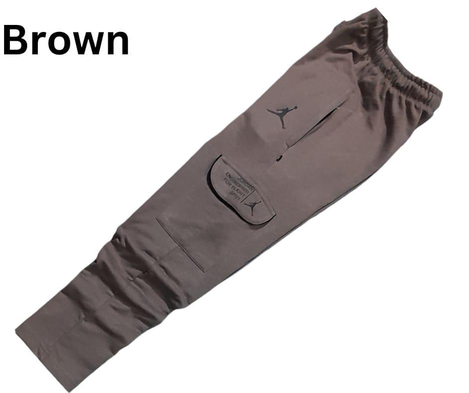 1 Pc Men's Cotton Plain Cargo Pants