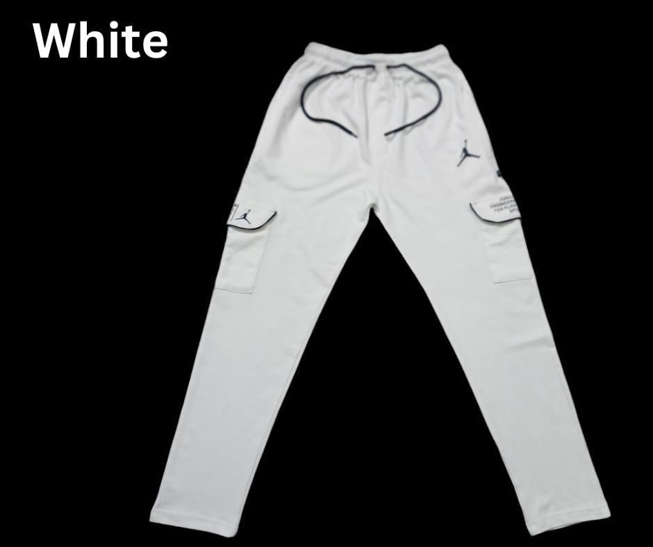 1 Pc Men's Cotton Plain Cargo Pants