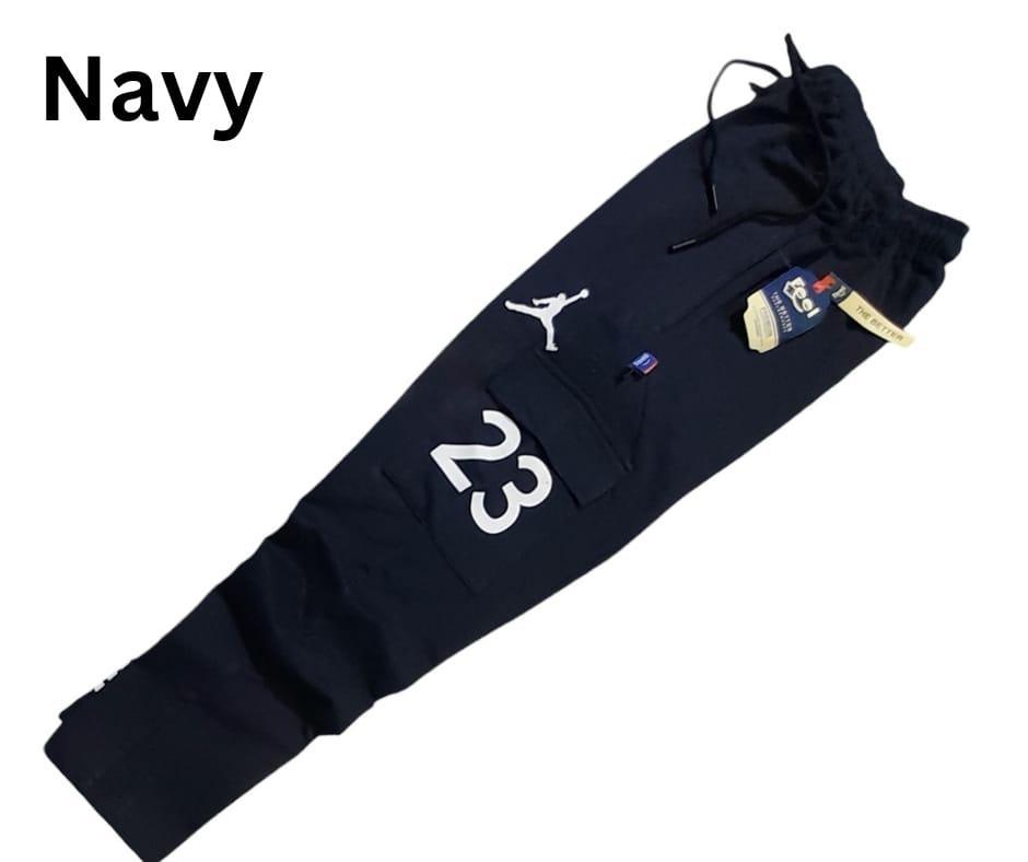 1 Pc Men's Cotton Plain Cargo Pants- GSM 270