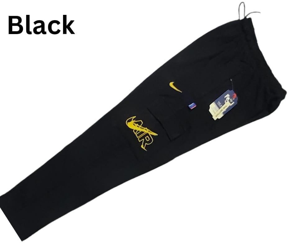 1 Pc Men's Cotton Plain Cargo Pants- GSM 270