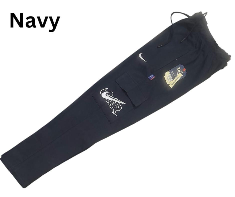 1 Pc Men's Cotton Plain Cargo Pants