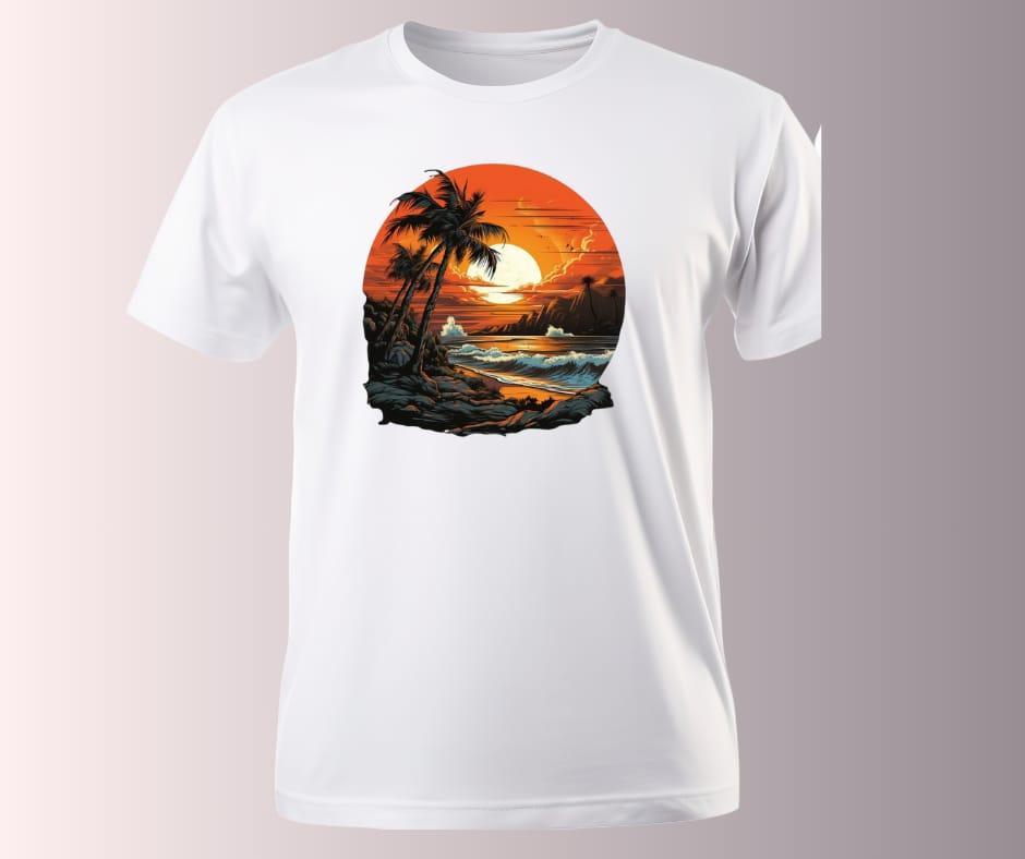 Men's Cotton Graphic Sublimation Round Neck T-Shirt - 1 Pc