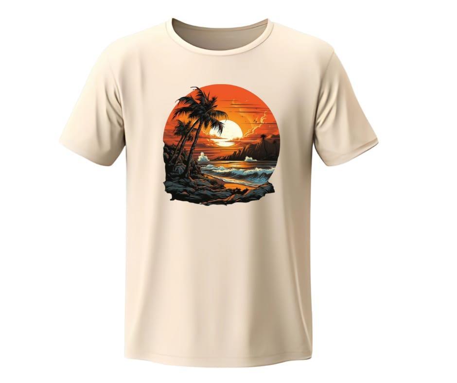 Men's Cotton Graphic Sublimation Round Neck T-Shirt - 1 Pc
