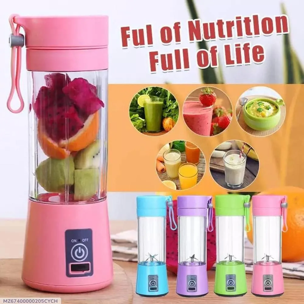 Portable Rechargeable Juicer with LED Light