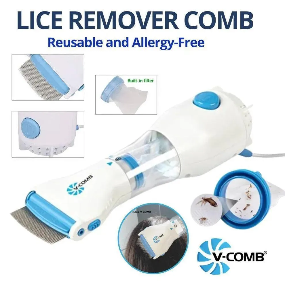 Anti-Lice Electric Comb Multicolor ABS